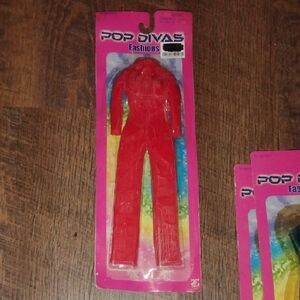 Kids Red Doll Jumpsuit Fashion Outfit